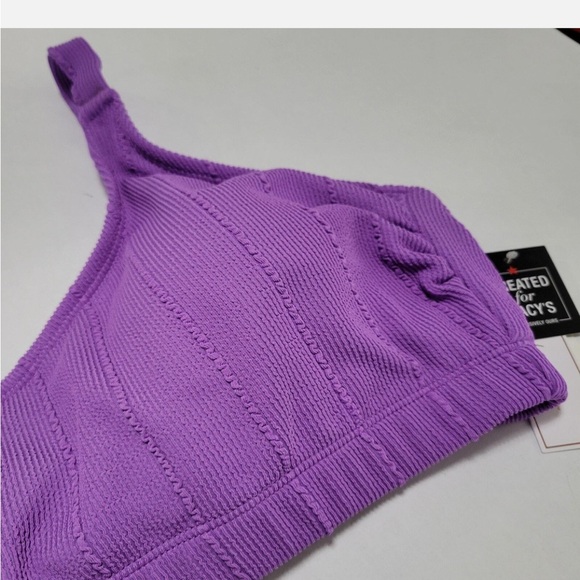 Salt + Cove ribbed bikini swim top size X-Large purple - Picture 6 of 10